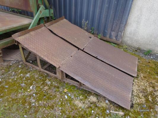 2no. metal ramps, 50cm high