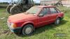 1986 Ford Escort L diesel 5speed manual CAR Reg. No. D375 YFL Serial No. SFAAXXBBAAGR54275 Mileage: 47,341 - 3