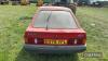 1986 Ford Escort L diesel 5speed manual CAR Reg. No. D375 YFL Serial No. SFAAXXBBAAGR54275 Mileage: 47,341 - 4