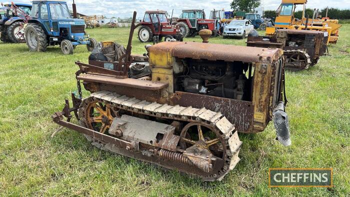 CATERPILLAR Twenty Two petrol CRAWLER TRACTOR Serial No. 1J3876W Fitted with a rear cultivator bar. Ex Robert Wilson Collection