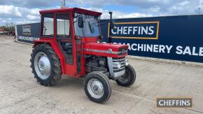 1975 Massey Ferguson 135 3cylinder Diesel Tractor c/w cab, PUH, Irish log book in office Ser. No. 460383