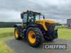 2019 JCB FASTRAC 4220 60Kph 4wd TRACTOR. Fitted with front linkage, front and cab suspension. On BKT Agrimax Sirio 540/65R34 rear and BKT Agrimax Sirio 540/65R34 front wheels and tyres. On farm from new. INCLUDED BY KIND PERMISSION Reg No. DU69 DZR Seria