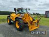 2022 JCB 542-70 AgriXtra DualTech VT 4wd 4fws TELESCOPIC LOADER. Fitted with Qfit headstock and pallet tines, rear pickup hitch and 1no. rear spool service. On Michelin Bibload 460/70R24 rear and Michelin Bibload 460/70R24 front wheels and tyres. On farm