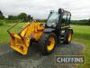 2022 JCB 542-70 AgriXtra DualTech VT 4wd 4fws TELESCOPIC LOADER. Fitted with Qfit headstock and pallet tines, rear pickup hitch and 1no. rear spool service. On Michelin Bibload 460/70R24 rear and Michelin Bibload 460/70R24 front wheels and tyres. On farm - 3