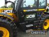 2023 JCB 560-80 AgriXtra DualTech VT 4wd 4fws TELESCOPIC LOADER. Fitted with Qft headstock and pallet tines, rear pickup hitch and 1no. spool service. On Michelin Bibload 480/80R26 rear Michelin Bibload 480/80R26 front wheels and tyres. On farm from new. - 37