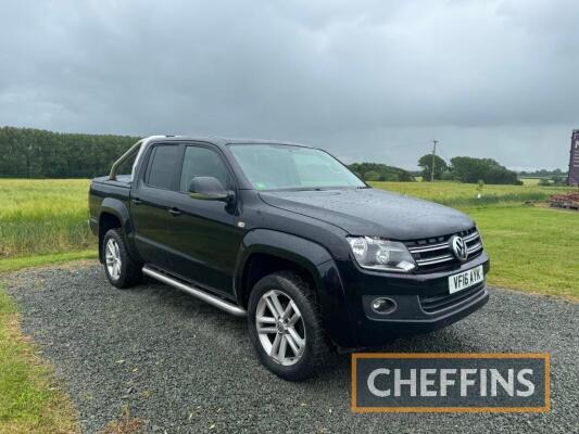 2016 VOLKSWAGEN Amarok Highline 4motion TDI Bluemotion diesel PICKUP TRUCK. 8 Speed Auto. Reg No. VF16 AYK VIN No. WV1ZZZ2HZGA032757 Mileage: 58,677 MOT Until: 30/01/2025 FDR: 29/07/2016