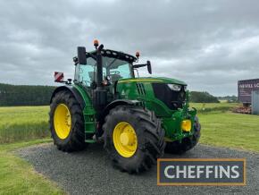 2021 JOHN DEERE 6215R AutoPowr CommandPRO Ultimate Edition 50Kph 4wd TRACTOR. Fitted with front linkage and PTO, front and cab suspension, hydraulic toplink. On Michelin MachXbib 710/70R42 rear and Michelin MachXbib 600/70R28 front wheels and tyres. Detai