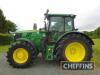 2023 JOHN DEERE 6155R AutoQuad Plus 50Kph 4wd TRACTOR. Fitted with front linkage, front and cab suspension. On Trelleborg TM800 710/70R38 rear and Trelleborg TM800 600/65R28 front wheels and tyres. On farm from new. Detailed build specification sheet avai - 4