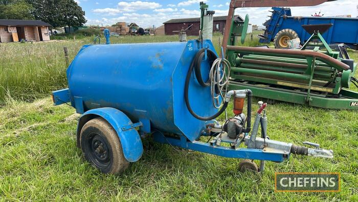 1000L diesel bowser c/w electric pump