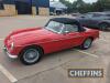 1968 MG C Roadster 6cylinder 2912cc petrol CAR Reg. No. WJD 660G Chassis No. GCN11276G Miles: 1,120 shown MOT: Exempt (Last expired 13th June 2019) This stunning example of the MGC Roadster is presented in red over biscuit leather interior with black - 7