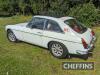 1974 MG BGT 4cylinder 1798cc petrol CAR Reg. No. PAL 755M Chassis No. GHD5 347053G Miles: 47,454 (showing) MOT: Exempt This chrome bumper MG is finished is Glacier White over biscuit seats and burgundy carpets. It features a Webasto folding sunroof, f - 3