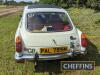 1974 MG BGT 4cylinder 1798cc petrol CAR Reg. No. PAL 755M Chassis No. GHD5 347053G Miles: 47,454 (showing) MOT: Exempt This chrome bumper MG is finished is Glacier White over biscuit seats and burgundy carpets. It features a Webasto folding sunroof, f - 4