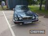 1989 DAIMLER Double Six Series III 12cylinder 5343cc petrol CAR Reg. No. G853 NTO Chassis No. SAJDDALW3CA481623 Miles: 59,180 Originally supplied by Paramount Jaguar in Derby, retaining its dealer sticker in the back window and a set of dealer plates - 2