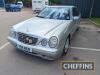 2001 MERCEDES E320 CDi Avantgarde 6cylinder 3226cc diesel CAR Reg. No. Y511 WER Chassis No. WDB2100262B313290 Miles: 23,600 MOT: Expired June 2021 Finished in Brilliant Silver metallic over a 'Nappa' Anthracite 2-tone leather interior, this Mercedes E- - 4