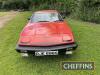 1977 TRIUMPH TR7 1998cc petrol CAR Reg. No. RJE 686S Chassis No. ACG18719 Miles: 18,833 MOT: Exempt (Last expired 22nd July 2012) Finished in Flamenco red with TR7 decals and red tartan seat upholstry. This TR7 coupe appears to have been owned by the vend - 3