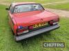 1977 TRIUMPH TR7 1998cc petrol CAR Reg. No. RJE 686S Chassis No. ACG18719 Miles: 18,833 MOT: Exempt (Last expired 22nd July 2012) Finished in Flamenco red with TR7 decals and red tartan seat upholstry. This TR7 coupe appears to have been owned by the vend - 10