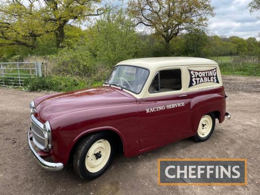 1957 COMMER Cob 1817cc 4cylinder petrol VAN Reg. No. TRM 252 Serial No. F646886HVO A very well presented example with full file of receipts and images before the restoration. Believed to be 1 of 6, this rare vehicle is in superb condition and formerly see