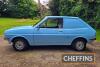 1978 FORD Fiesta L 4cylinder 957cc petrol 7cwt VAN Reg. No. VVE 754T Chassis No. WPFVUT66353 Miles: 49,600 MOT: Exempt (last MOT expired July 2022) This rare low mileage survivor MKI Fiesta van presents in blue over a black interior. It is powered by