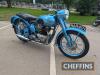 1951 TRIUMPH 6T Thunderbird 650cc MOTORCYCLE Reg. No. NAR 401 Frame No. 11646 Engine No. 11646 Miles: 97 MOT: Exempt This 6T retains its original transferable registration and has been restored to its original metallic blue paintwork. A letter in the h