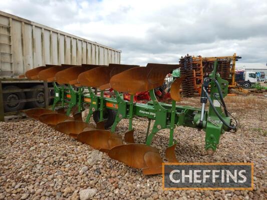 2015 Amazone Cayron 200 mounted 5-furrow reversible plough. Serial No. PF00000223