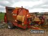 2009 Teagle Tomohawk 8080 trailed single axle bale shredder Serial No. 4469