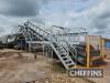 Haith grading line system 2400/8ft consisting of, 2013 Circa 20 tonne unloading hopper with rotary crop feed rota Serial No 20296-001, flat belt presentation belt to pintle web trash removal elevator with waste chute, 2019 8 roller evolution separator wit