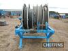 2017 Jones lay flat recoiler mounted 5 section layflat hose reel, fitted with c.926m Bauer 5inch layflat pipe male and female connectors Serial No. JEHR058 - 4