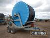 2017 Jones 110/550 tandem axle irrigation reel with rain gun complete with TEL Serial No. JEHR1315T