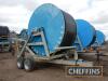 2010 Jones 110/550 tandem axle irrigation reel with rain gun Serial No. JEHR1196T