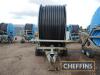 2010 Jones 110/550 tandem axle irrigation reel with rain gun Serial No. JEHR1196T - 2