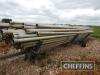 81no. 4 inch/9m irrigation pipes. To include Wright rain. On a single axle pipe trailer. - 4