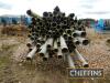 81no. 4 inch/9m irrigation pipes. To include Wright rain. On a single axle pipe trailer. - 6