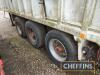 1989 Wilcox A30R tri-axle bulk tipping trailer Serial No. A3029414. Note: No MOT - 7