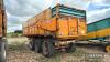 2000 Rolland Turbo 200 M20 tri-axle steel monocoque trailer with hydraulic tailgate and sprung drawbar, rear steer axle and airbrakes. On 445/65R22.5 wheels and tyres. Serial No. 201063 - 4