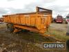 1993 Rolland T18 tandem axle trailer, for spares or repair Serial No. 894