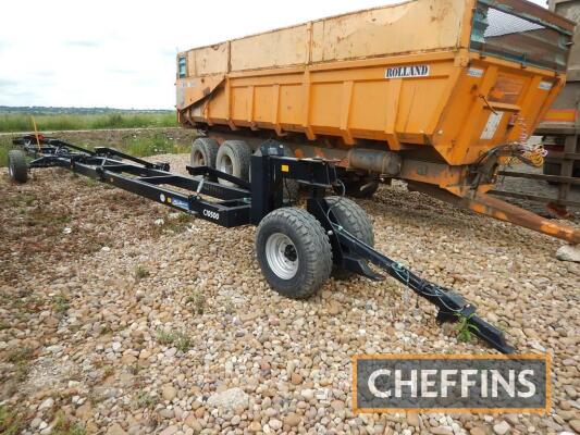 2018 Shelbourne Reynolds single axle combine header trailer, c. 30ft. Serial No. MEK10182042