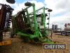 2012 Jones 1650 triple trailed hydraulic folding 3 bed windrower. Serial No. JEWRT105