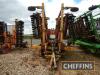 2012 Jones 1650 triple trailed hydraulic folding 3 bed windrower. Serial No. JEWRT105 - 18