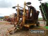 2012 Jones 1650 triple trailed hydraulic folding 3 bed windrower. Serial No. JEWRT105 - 19