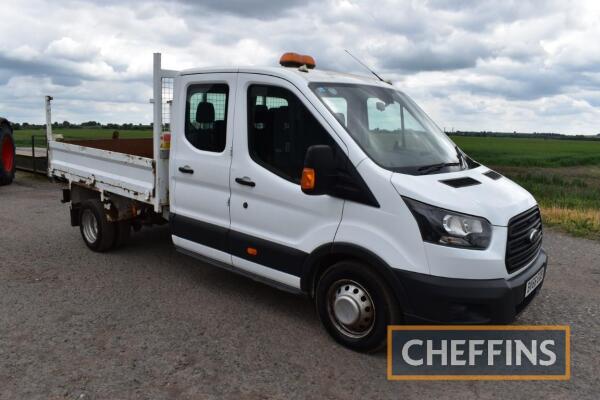 2017 FORD Transit 350 6speed manual diesel DOUBLE CAB TIPPER. Reg No. BV66 EOB Serial No. WF0EXXTTGEGD1500 Mileage: 58,457 FDR: 16/01/2017 MOT: until 09/10/2024