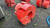 2no. 1,000kg Fendt wheel weights - 4