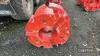 2no. 1,000kg Fendt wheel weights - 5