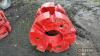 2no. 1,000kg Fendt wheel weights - 5