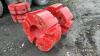 2no. 1,000kg Fendt wheel weights - 6