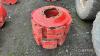 2no. 618kg Fendt wheel weight - 2