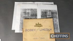 Robey of Lincoln 1939 - 1945 History of Wartime Production, some graffiti to inside front cover