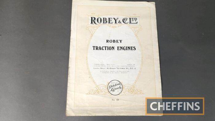 Robey & Co Ltd Catalogue No. 420 - Traction Engines