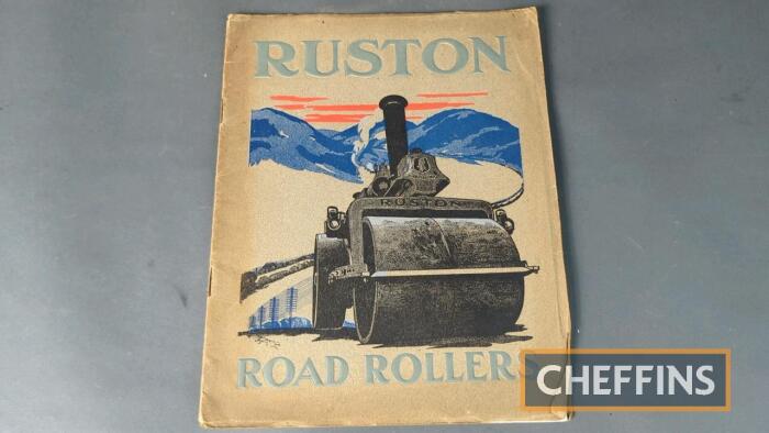 Ruston, Procter & Co Single Cylinder and Compound Road Rollers catalogue publication no. 3397, reprint, graffiti inside dated 1981