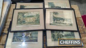 8no. framed and glazed agricultural prints