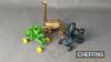 2no. diecast scale model stationary engines by ERTL, together with a brass model engine